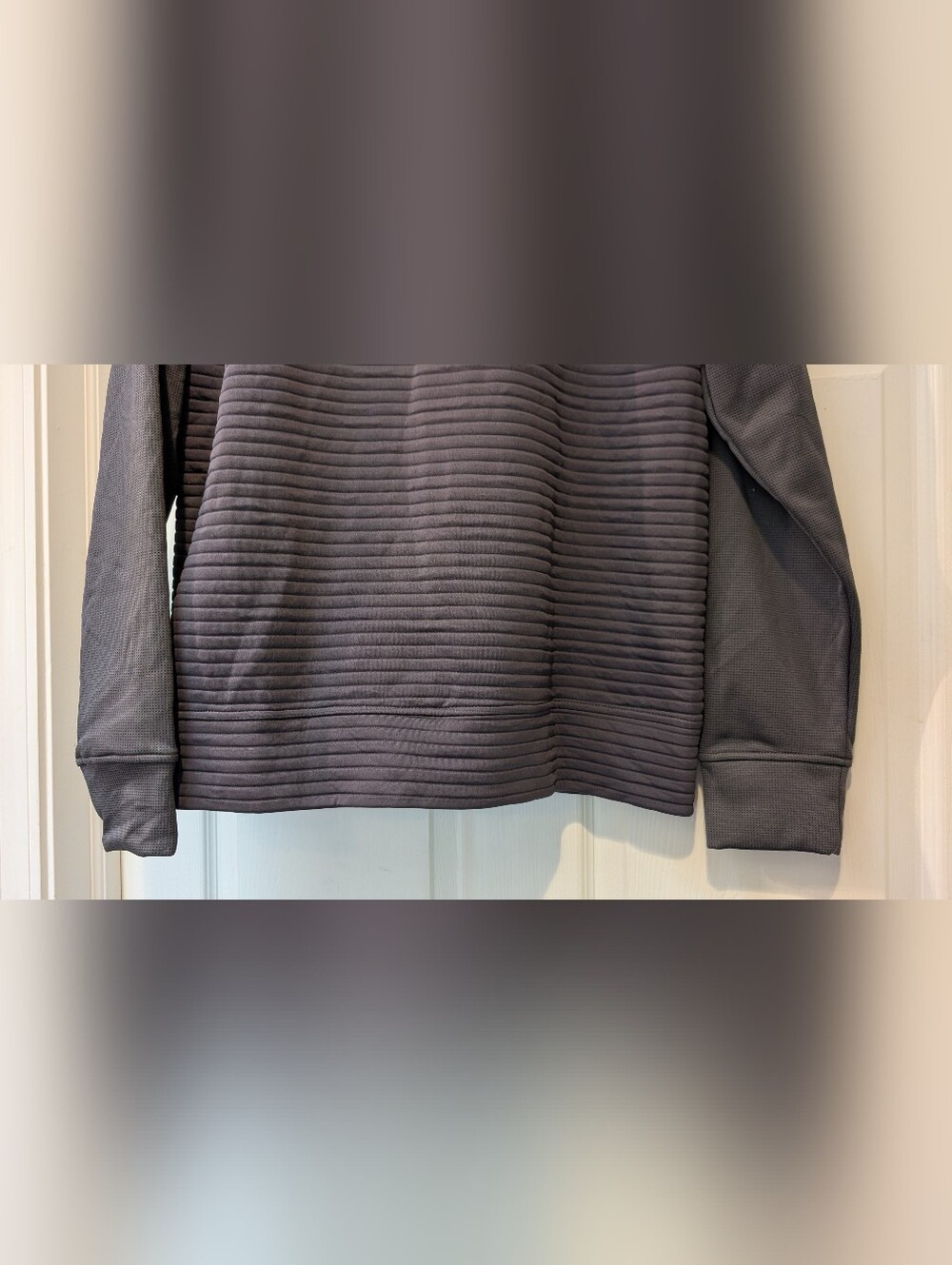 NEW! Gerry Men's Charcoal Slate Gray Full Zip Quilted Ribbed Hoodie Size XL NWT - Picture 13 of 15